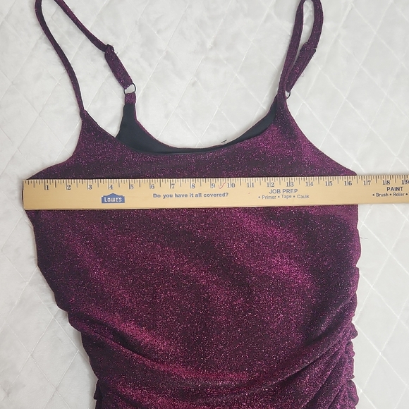 Torrid x Marilyn Monroe Midi Pin-Up Ruched Wiggle Black Pink Sparkle Dress Sz0 - Picture 10 of 10